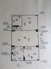 Vând apartament 2 camere, 50,99 mp (suprafață utilă) și 54,14 mp (suprafață totală), zona Panduri.