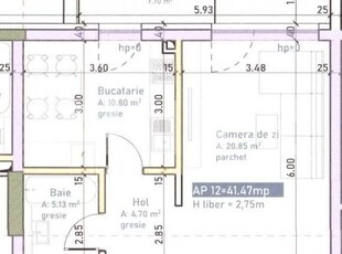 Apartament 2 camere decomandat , Finisat, bloc nou, zona Fabricii