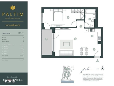 PALTIM | Apartament 2 camere | Model deosebit