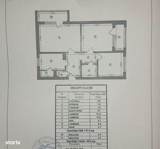 Vanzare apartament 3 camere Militari METROU 69900 EURO