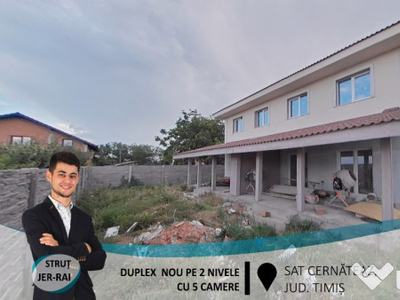 Duplex nou pe 2 nivele cu 5 camere in Cernateaz