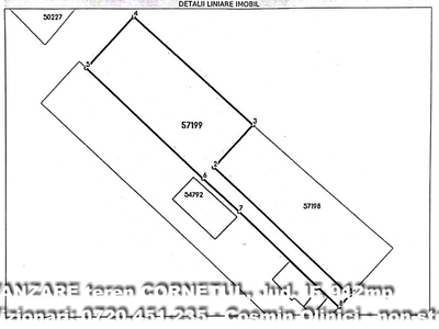 Teren Comuna Cornetu, Jud. Ilfov vanzare teren 912mp