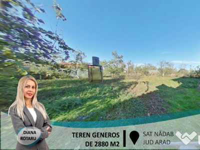 Teren generos de 2880 m2,în Nădab(ID:28219)