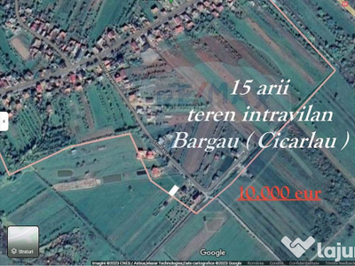 Teren intravilan in Bargau ( Cicarlau )-15 arii