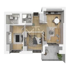 Apartament 3 camere, modern I Cortina North I 1 Loc de parcare