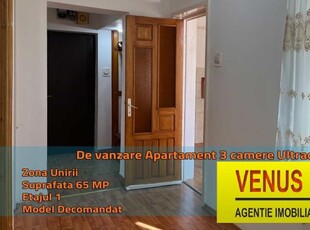 Apartament 3 camere zona Unirii etaj 1