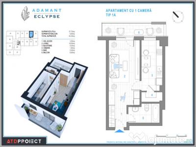 ADAMANT ECLYPSE | 2 cam DECOMANDAT | PACHET PROMO | 69.9mp| Iași - CUG