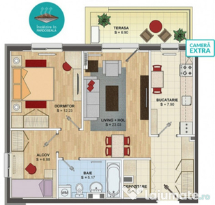 Apartament 3 cam+2locuri parcare incluse,Bragadiru,Adora Urban Village