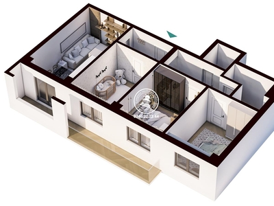 Apartament Nou 4 camere de vanzare Visani comision 0% la cumparator