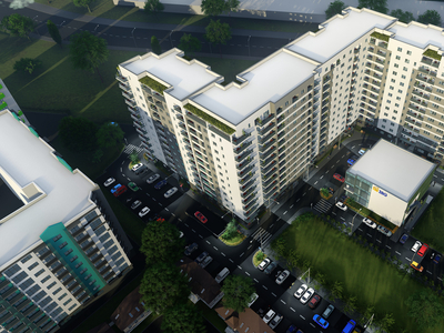 ISG Residence 4 – schița apartament cu 1 camere apartament camere de la 50.4m2