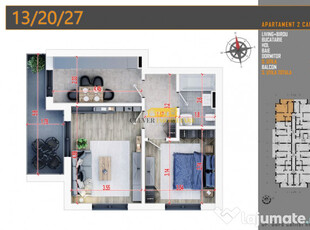 Apartament 2 camere Incalzire prin Pardoseala-Comision 0