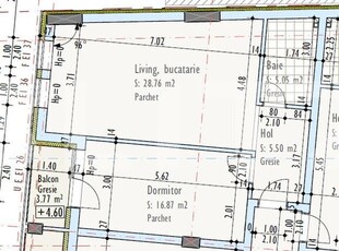 Apartament de 2 camere, semidecomandat, bloc nou, zona Pod IRA