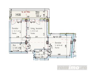 Apartament de 3 camere, semidecomandat, bloc nou, zona Pod IRA