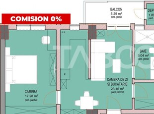 Apartament FARA COMISION 3 camere si balcon Sibiu Dna Stanca