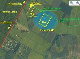 teren extravilan Giarmata Vii zona Padurea Verde Timisoara