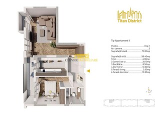 Titan Sector 3 | Apartament 2 camere Metrou Nicolae Teclu