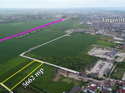 Teren Târgoviște 3300 mp la 2 km de Dâmboviţa Mall şi Stadion