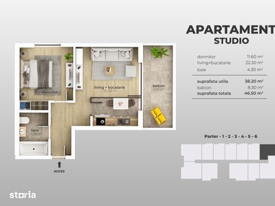 Metrou Aparatori 10 min - 2 camere 47 mpu acte gata TVA inclus