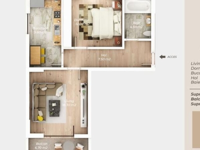 Apartament 2 camere Gura Putnei