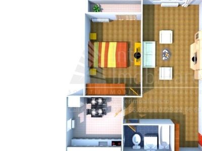 2 camere, decomandat, 60 mp, de vanzare apartament in zona CUG, Rate direct la Dezvoltator, Cod 153648