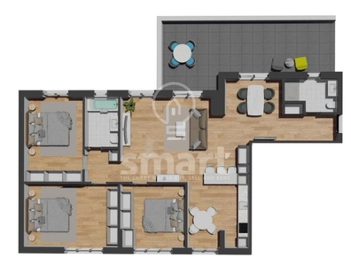 Apartament 4 camere 112 mp BLOC NOU cu CF zona Vivo