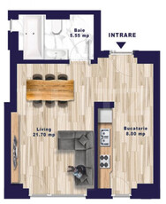 Apartament tip studio