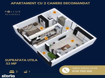 Apartament 2 camare decomandat 53 mp Militari