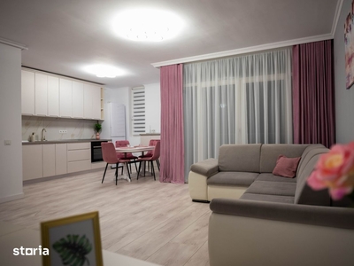Apartament 3 camere, bloc nou, mobilat și utilat modern