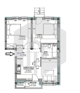Apartament 3 Camere - La cheie - Gradina - Selimbar - 0% Comision