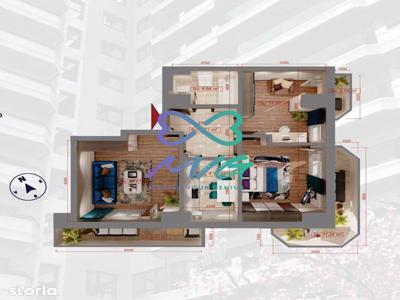 Apartament 3 camere + 3 balcoane, decomandat, complex Lux Copou, Iasi