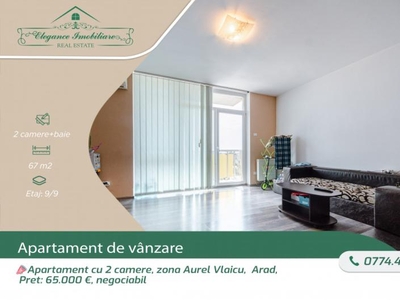 Apartament 2 camere cu centrala proprie, zona Aurel Vlaicu, Arad