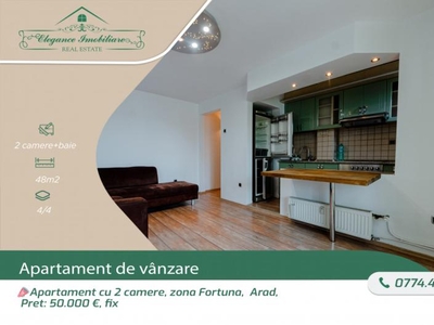 Apartament 2 camere, zona Fortuna, Arad