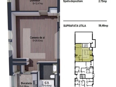 Blitz va propune spre vanzare un apartament spatios, zona linistita