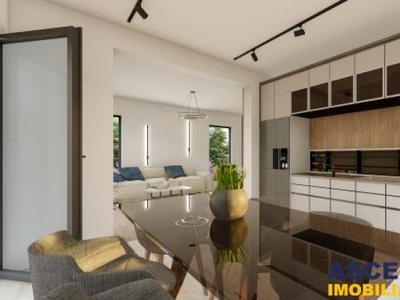 Casa cu design modern intrun ansamblu rezidential exclusivist din Ghimbav