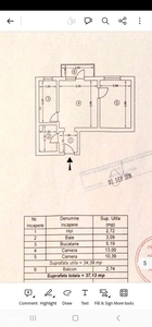 Apartament 3 camere 68 mp, bloc cadre, Dancu 74300 euro