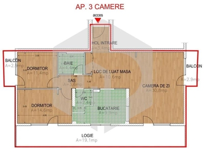 Apartament 3 Camere | Decomandat | Piata Rahovei | Bloc Y - Etaj 2,3