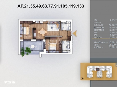 3 camere Direct Dezvoltator .SofiaResidence.ro-5 minute metrou N.Te