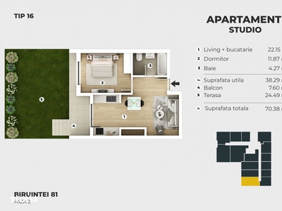 Duplex Bragadiru-Leroy Merlin- 5 camere/ 3 bai id nr 43