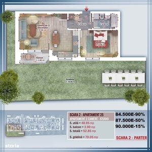 APARTAMENT DE INCHIRIAT 2 CAMERE 300 EURO ZONA CFR