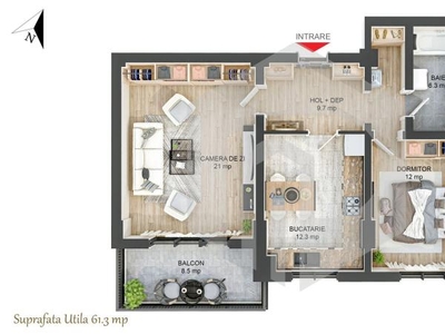 Rahova | Apartament 2 camere | Bucatarie Separata | Hipodrom IV