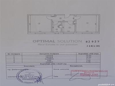 Agentia Optimal Solution listeaza in vederea vanzarii apartament cu 2 camere(44 mp) situat in zona Titan.Cod qwev1411 de vanzare Titan, Bucuresti