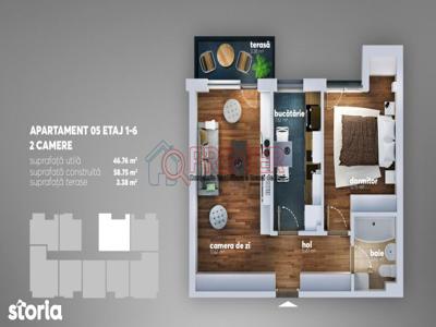 Apartament 3 camere-Calea Romanului/OMV