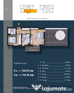 2 camere incalzire pardoseala/ taerasa 52 mp