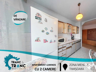 Apartament luminos cu 2 camere,în zona Mehala(ID: 28456)