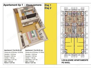 IMI Residence - Comision 0 - Apartament cu 2 camere, 55 mp