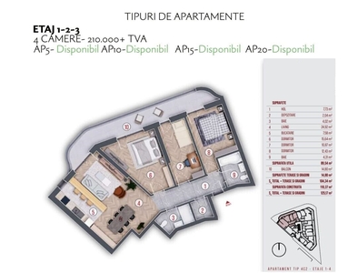 Apartament 4 camere decomandate direct Dezvoltator Mihai Bravu