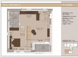 LUX | CORTINA126 | 3 camere | 80m2 | new 2025- PRIMA INCHIRIERE