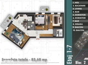 Apartament 3 camere – Sectorul 4, București, Bd. Metalurgiei