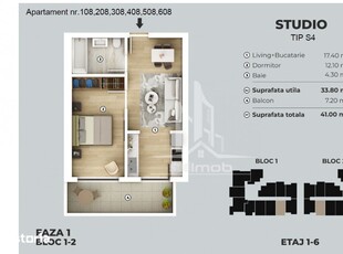 AP. 2 CAMERE - PIPERA, PRIMA INCHIRIERE, PARCARE INCLUSA, CENTRALA