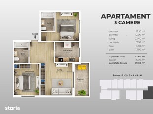 MUTARE RAPIDA! Apartament 3 camere, Metrou Aparatorii Patriei